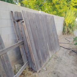 wood fence with gate