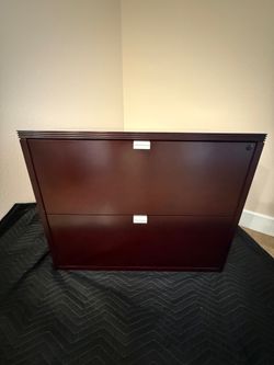 Pottery Barn espresso colored 2 drawer file cabinet - N. Summerlin, NV