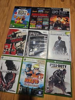 Mixed Lot of 9 Video Games (Xbox One, 360, PS2, Gamecube, Wii)