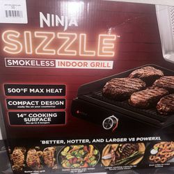 Ninja sizzle smokeless indoor grill - 140 half off $70