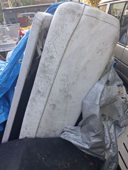 Queen size memory foam mattress. Been outside but covered - FREE - pick up fremont sea