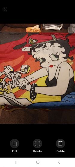 Betty Boop Motorcycle Banner/Flag