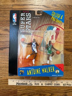 Super Stars Action Figure College & Pro Series Antoine Walker NBA '99 Mattel New