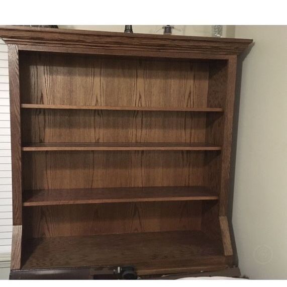 Beautiful Handmade Wood bureau/Shelves