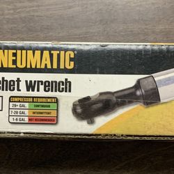 NIB- Central Pneumatic- 1/4” Air Ratchet Wrench 