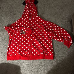 Minnie Mouse Hoodie With Ears  Size XL