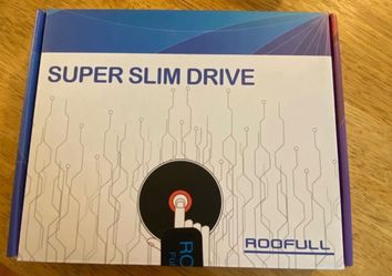 ROOFULL SUPER SLIM DRIVE POP-UP MOBILE EXTERNAL CD DVD +/-RW NEW
