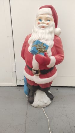 Vintage Blowmold Santa Claus 1971