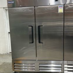 Polarman PLM-54RS 53 15/16" Reach-In Refrigerator with Double Solid Doors, Bottom Mount, Stainless Steel, 49 cu. ft.