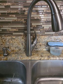 Brushed Nickel Pull-Down Kitchen Faucet
