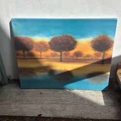 Landscape painting On Canvas 28x22in $8 OBO