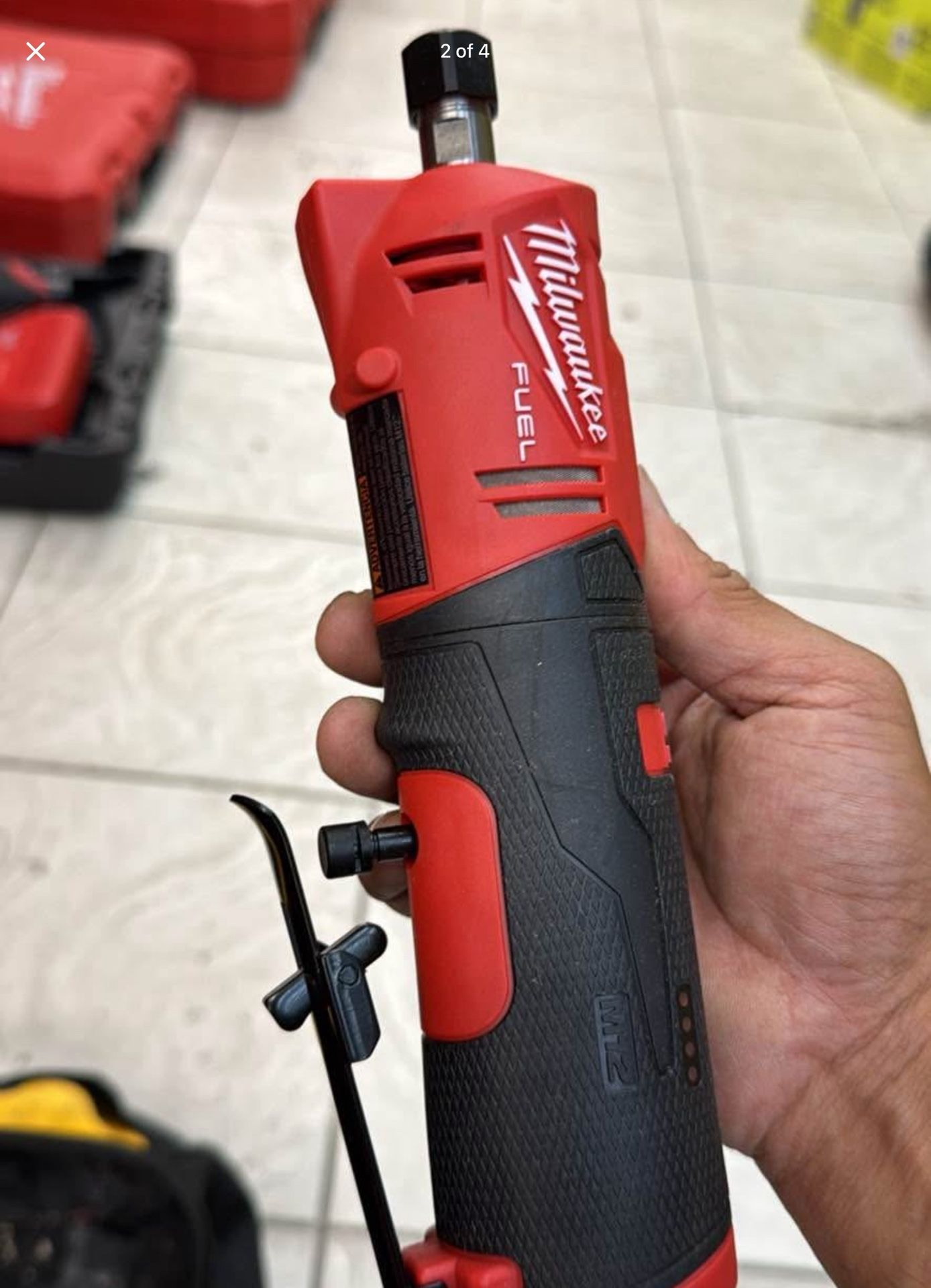Milwaukee M12 Cordless Straight Die Grinder Tool Onky