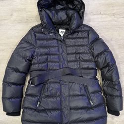 UGG Valerie Belted Down Coat- Size L 