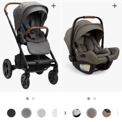 Nuna MIXX stroller + PIPA Lite LX car seat and adapter — Like New, Nordstrom purchase
