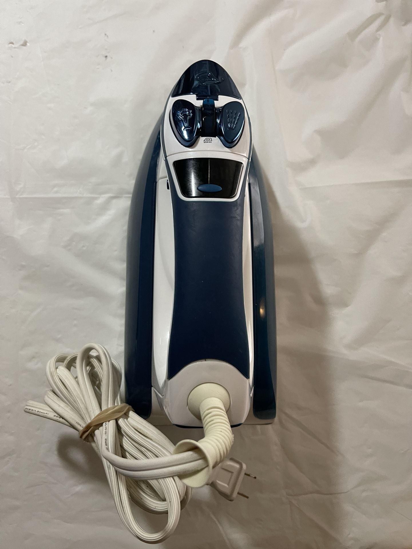 Maytag SmartFill Digital Steam Iron and Vertical Steamer | Removable Water Tank | Model 1400-WHT/Blu