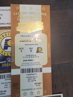 NBA Indiana Pacers Ticket Stubs With BONUSES  Thumbnail