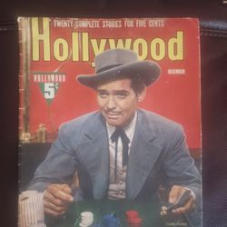 Hollywood 1941 Clark Gable Cover Magazine 