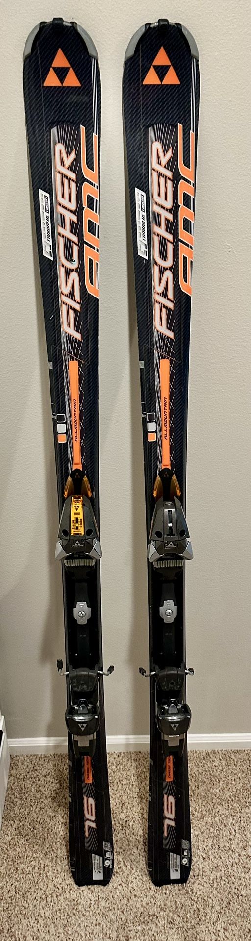 176 Fischer AMC 73 Skis with Bindings