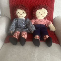 Vintage Early 80s Raggedy Ann And Andy