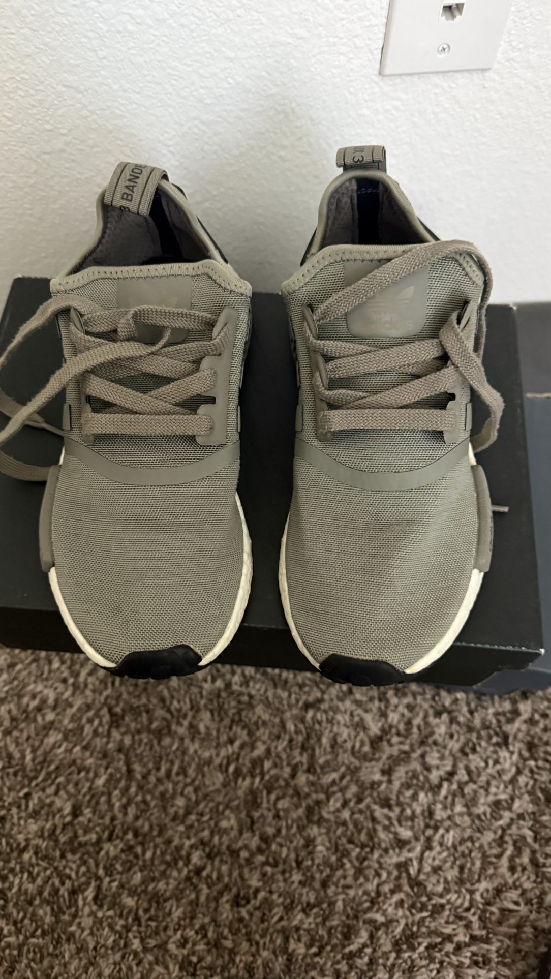 NMD R1 Olive Green Size 6