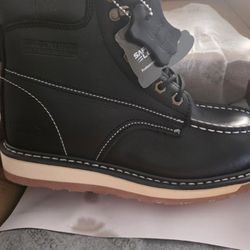 NEW SAFETY LOONG WORK BOOTS SIZE 8.5