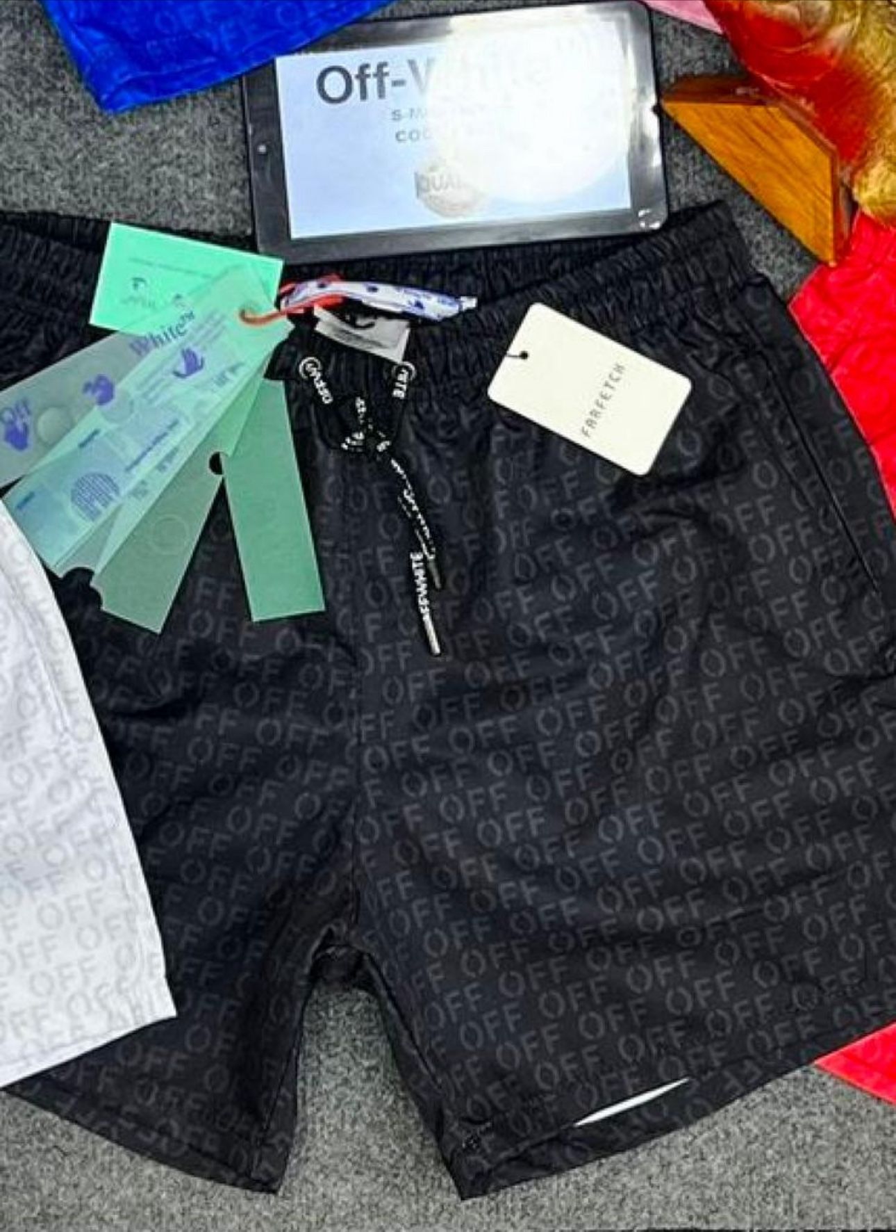 OFF WHITE SWIMMING SHORT