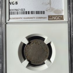 1909 Liberty Head Nickel 5C – NGC VG8 – Early 20th-Century U.S. Coin