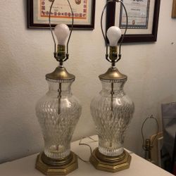Antique Crystal Lamp 