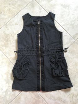 Dress with full zipper