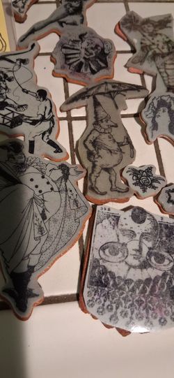Vintage Circus rubber stamps. 35 stamps for $40