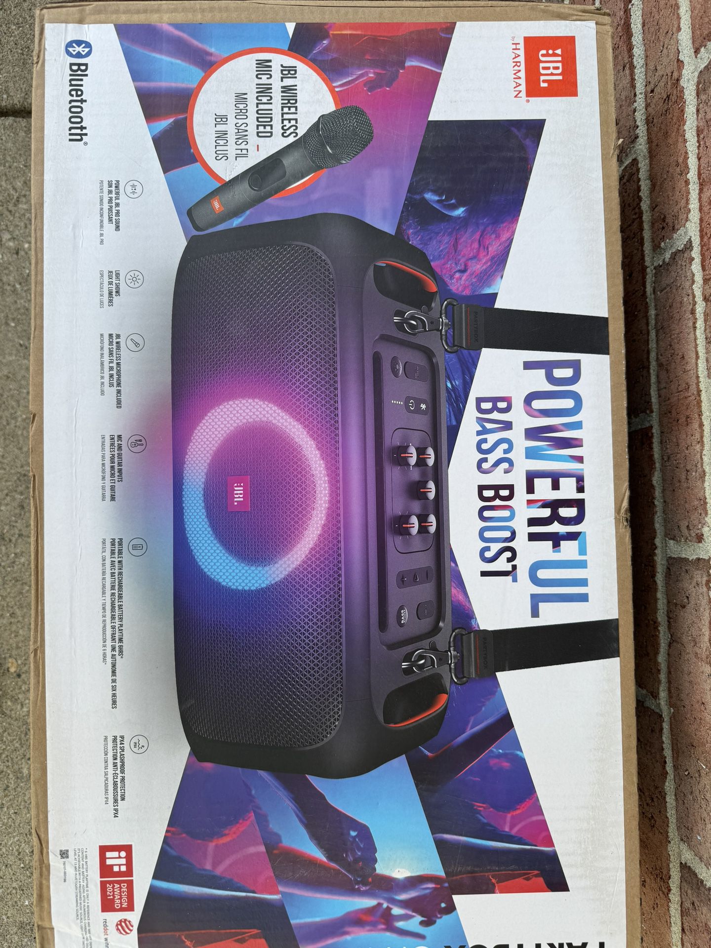 Brand New Unopened JBL Party Box On The Go Bluetooth Speaker