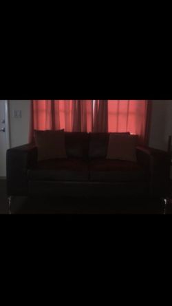 Leather sofa and love seat color “ Expresso”