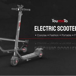 YOUMOTA S2 6.5" Folding Electric Scooter 250W Motor 36V 6Ah Battery With Bluetooth Speaker And Phone Holder