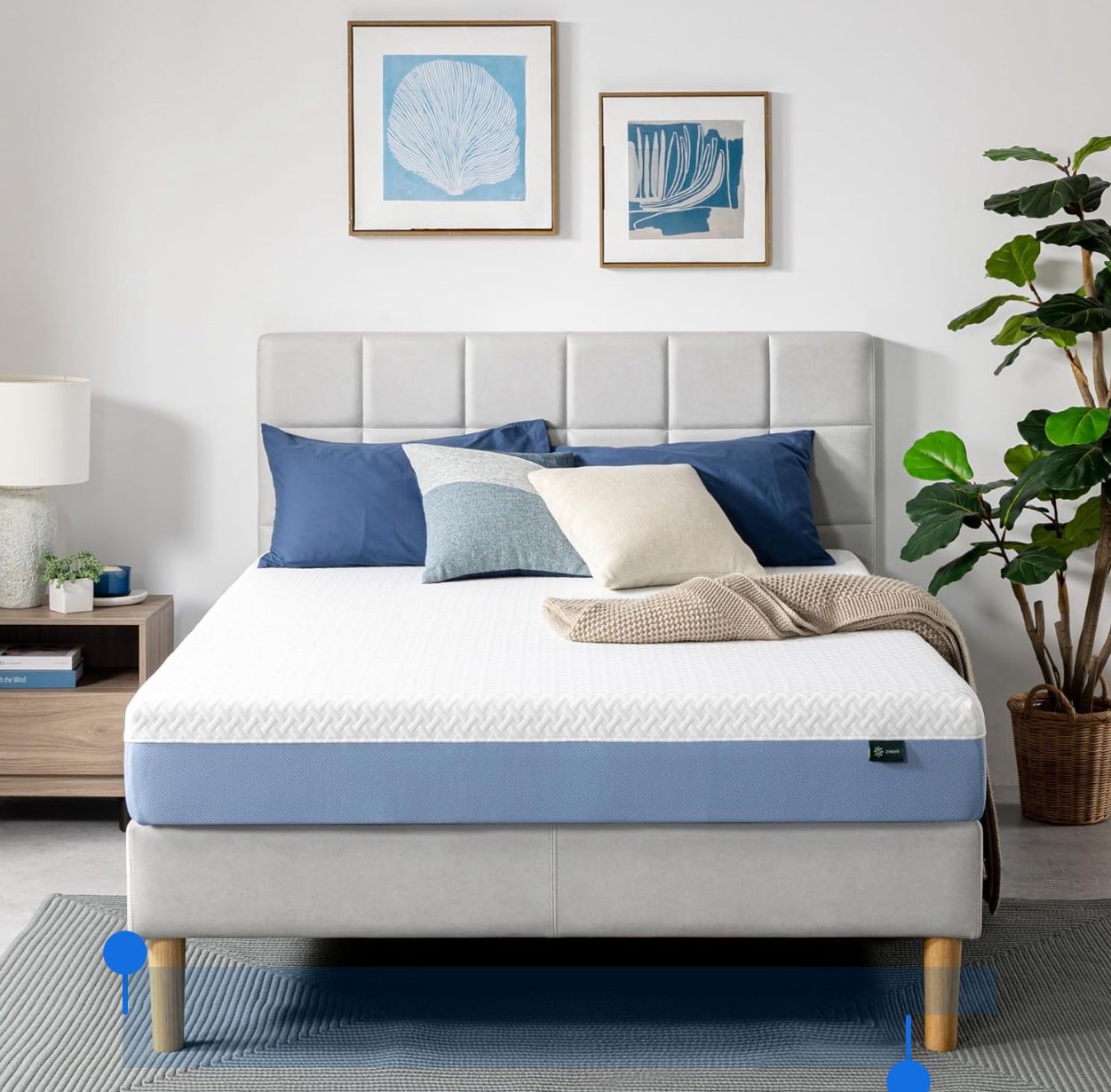 ✨ Brand New ZINUS 8” Cooling Essential Memory Foam Mattress – Queen Size