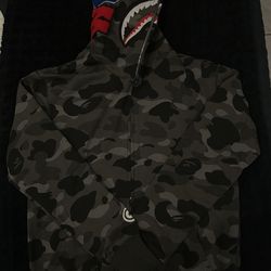 Bape Hoodie Grey