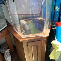 Hex tank With Stand Light and filter ! 