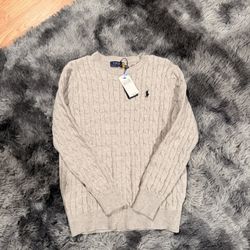 Polo Cable Knit Sweater 