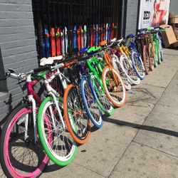 Fixies Bikes And Street 