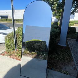 70 x 26 Full Length Arch Mirror with Stand