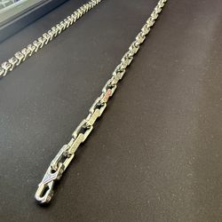 LV monogram chain necklace  21”