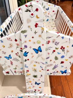 Doll Bassinet / Rocking Cradle – Christmas or Birthday Gift – $180