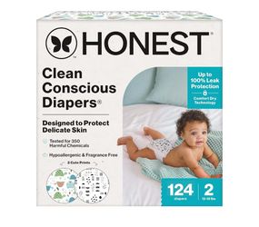 🆕 Honest Clean Conscious Diapers Size 2 – 124 Count (NEW) 👶