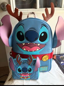 Loungefly Disney Reindeer Mini backpack and Wallet