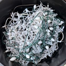 35 Gallon Trash Can Full Of Lights 