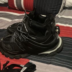 Balenciaga Track Runners with a Supreme bag