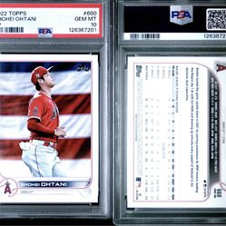 Topps Shohei Ohtani PSA 10
