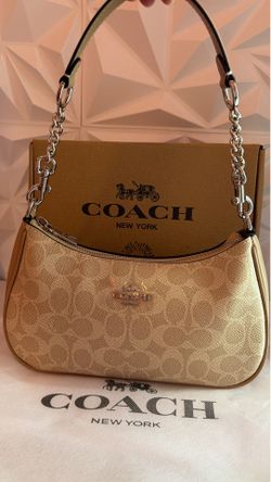 Beige Coach Handbag