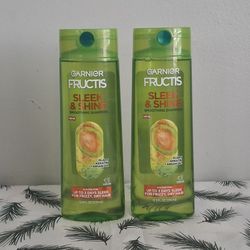 Garnier Fructis Sleek & Shine Smoothing SHAMPOO 12.5oz ( Plant Keratin + Argain Oil )