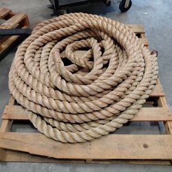 2" Rope 107 ft Synthetic Never Used But Has Scrapes & Dirt From Storage