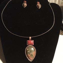 Necklace And Earrings 